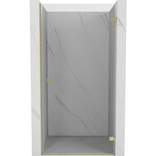 Mexen Lunar-B drzwi prysznicowe uchylne prawe 80 cm, transparent, złote - 832-080-000-50-00-P