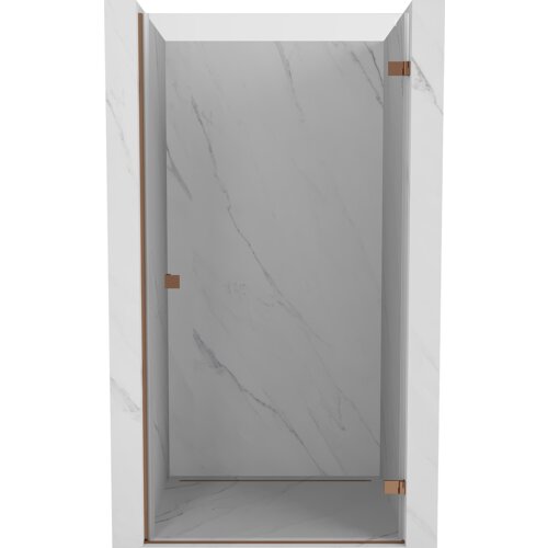 Mexen Lunar-B drzwi prysznicowe uchylne prawe 95 cm, transparent, różowe złoto - 832-095-000-60-00-P