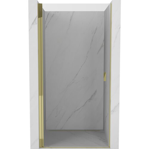 Mexen Mist-B drzwi prysznicowe uchylne 85 cm, transparent, złote - 8A2-085-000-50-00