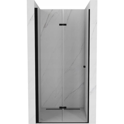 Mexen Lima drzwi prysznicowe składane 70 cm, transparent, czarne - 856-070-000-70-00