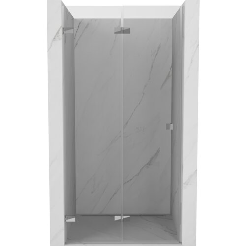 Mexen Lunar-F drzwi prysznicowe składane lewe 90 cm, transparent, chrom - 836-090-000-01-00-L