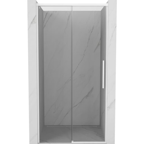 Mexen Rox drzwi prysznicowe rozsuwane 100 cm, transparent, białe - 8C2-100-000-20-00