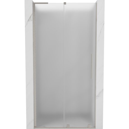 Mexen Velar L drzwi prysznicowe rozsuwane 90 cm, szron, nikiel szczotkowany - 871-090-003-31-97