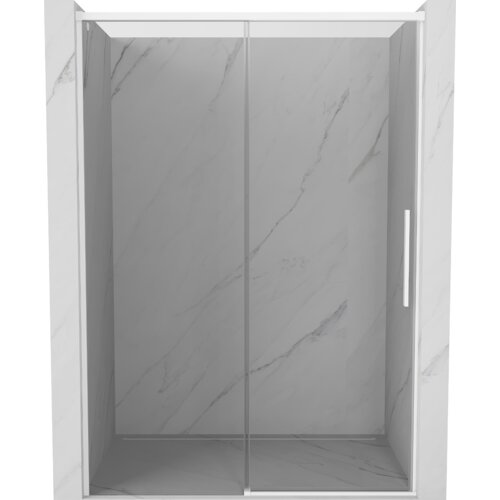 Mexen Rox drzwi prysznicowe rozsuwane 145 cm, transparent, białe - 8C2-145-000-20-00