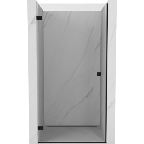 Mexen Lunar-B drzwi prysznicowe uchylne lewe 70 cm, transparent, czarne - 832-070-000-70-00-L
