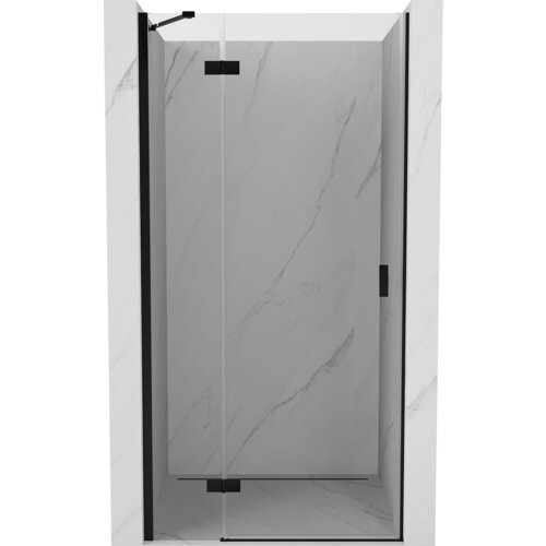 Mexen Mist-H drzwi prysznicowe uchylne lewe 80 cm, transparent, czarne - 8A5-080-000-70-00-L