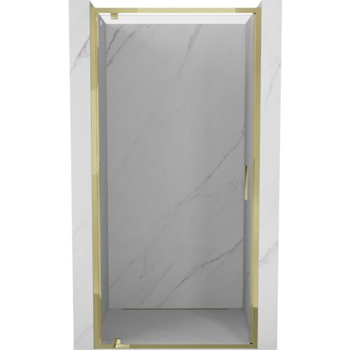 Mexen Exo drzwi prysznicowe uchylne 80 cm, transparent, złote - 8181-080-000-50-00