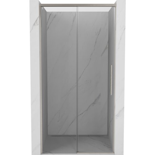 Mexen Rox drzwi prysznicowe rozsuwane 100 cm, transparent, nikiel szczotkowany - 8C2-100-000-97-00