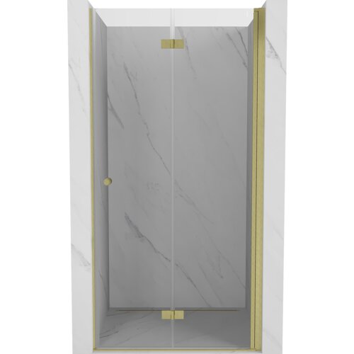 Mexen Mist-F drzwi prysznicowe składane prawe 110 cm, transparent, złote szczotkowane - 8A6-110-000-55-00-P