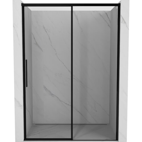 Mexen Rox drzwi prysznicowe rozsuwane prawe 150 cm, czarna ramka, czarne - 8C2-150-000-70-70-P