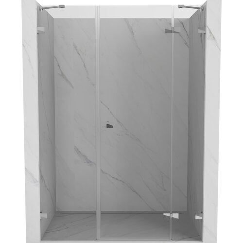 Mexen Lunar drzwi prysznicowe uchylne prawe 145 cm, transparent, chrom - 834S-145-050-01-00-P