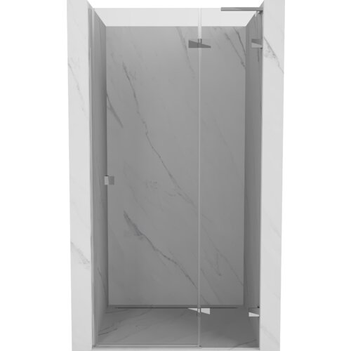 Mexen Lunar L drzwi prysznicowe uchylne prawe 80 cm, transparent, chrom - 834L-080-000-01-00-P