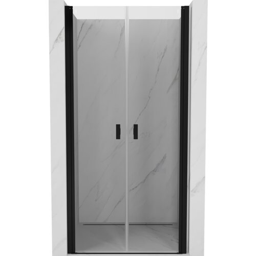 Mexen Mist drzwi prysznicowe uchylne 100 cm, transparent, czarne - 8A7-100-000-70-00