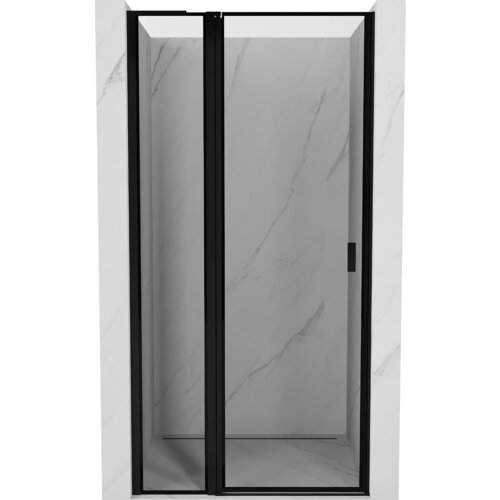 Mexen Mist L drzwi prysznicowe uchylne lewe 120 cm, czarna ramka, czarne - 8A4L-120-000-70-70-L