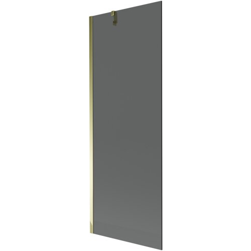 Grafitowy, jednoskrzydłowy parawan nawannowy o wymiarach 70 x 150 cm z złotymi elementami wykończenia. Produkt oznaczony jest numerem 895-070-000-00-40-50.