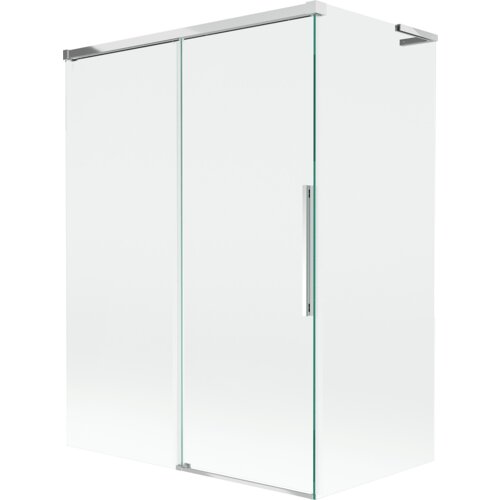 Mexen Rox L parawan nawannowy 2-skrzydłowy rozsuwany 120 + 70 x 150 cm, transparent, chrom - 8C9L-120-070-01-00