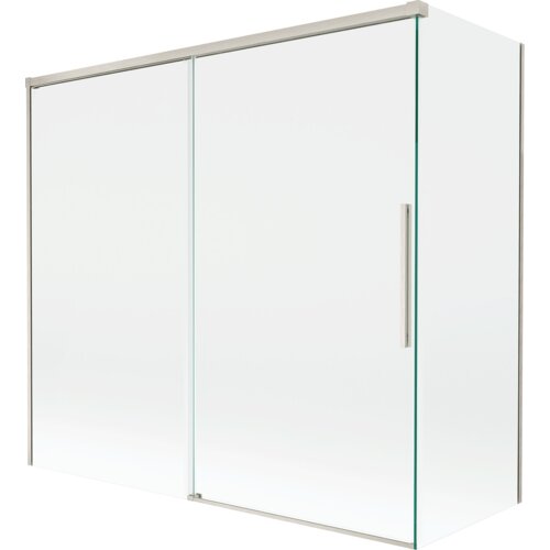 Mexen Rox parawan nawannowy 2-skrzydłowy rozsuwany 170 + 75 x 150 cm, transparent, nikiel szczotkowany - 8C9-170-075-97-00