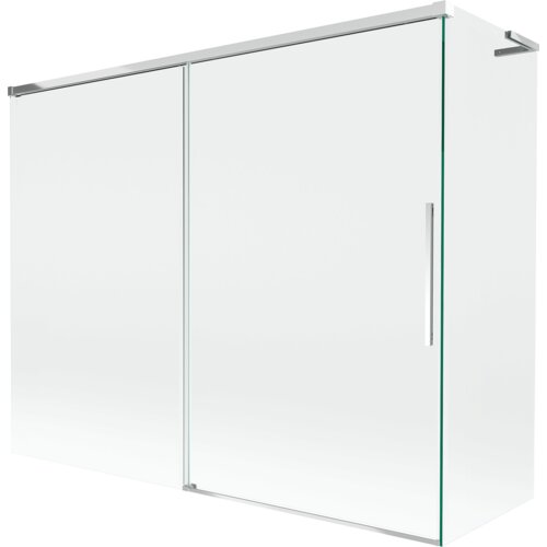 Mexen Rox L parawan nawannowy 2-skrzydłowy rozsuwany 190 + 80 x 150 cm, transparent, chrom - 8C9L-190-080-01-00