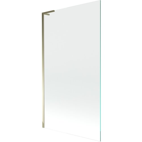 Przezroczysty parawan nawannowy z jednym skrzydłem, o złotym wykończeniu, o wymiarach 100 x 150 cm. Produkt oznaczony numerem 895-100-000-03-00-50.
