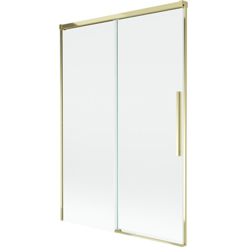 Mexen Rox parawan nawannowy 2-skrzydłowy rozsuwany 120 x 150 cm, transparent, złoty - 8C9-120-001-50-00