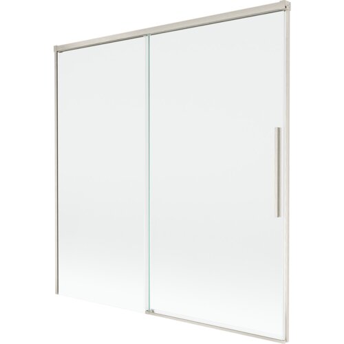 Mexen Rox parawan nawannowy 2-skrzydłowy rozsuwany 160 x 150 cm, transparent, nikiel szczotkowany - 8C9-160-001-97-00