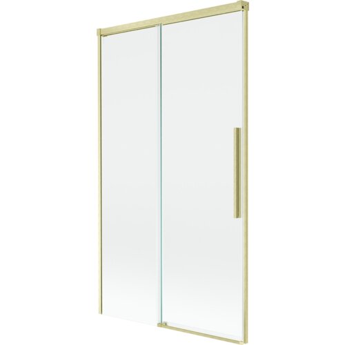 Mexen Rox parawan nawannowy 2-skrzydłowy rozsuwany 100 x 150 cm, transparent, złoty szczotkowany - 8C9-100-001-55-00