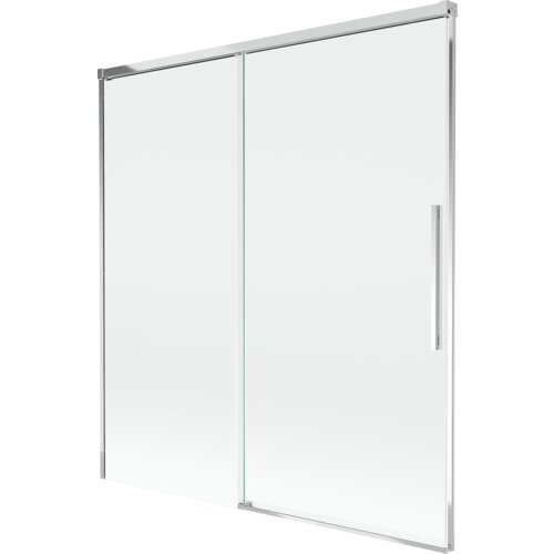 Mexen Rox parawan nawannowy 2-skrzydłowy rozsuwany 150 x 150 cm, transparent, chrom - 8C9-150-001-01-00