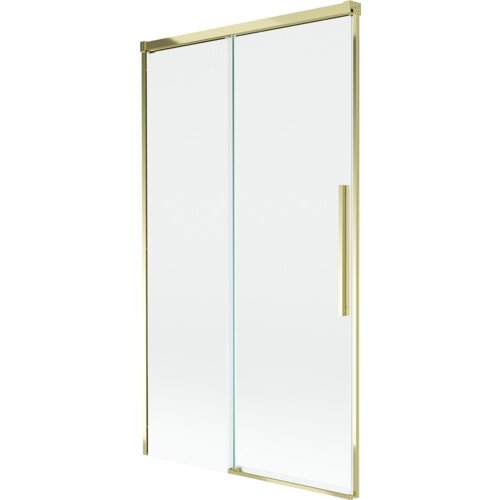 Mexen Rox parawan nawannowy 2-skrzydłowy rozsuwany 100 x 150 cm, transparent, złoty - 8C9-100-001-50-00
