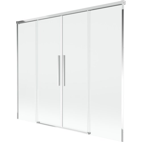 Mexen Rox parawan nawannowy 2-skrzydłowy rozsuwany 180 x 150 cm, transparent, chrom - 8C9-180-002-01-00