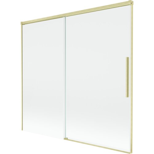 Mexen Rox parawan nawannowy 2-skrzydłowy rozsuwany 170 x 150 cm, transparent, złoty szczotkowany - 8C9-170-001-55-00