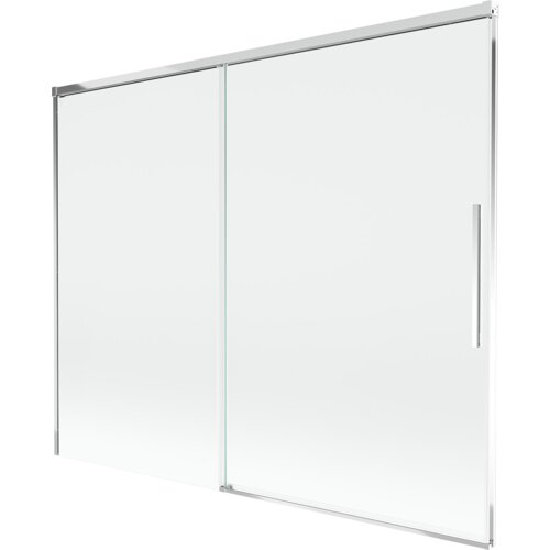 Mexen Rox parawan nawannowy 2-skrzydłowy rozsuwany 190 x 150 cm, transparent, chrom - 8C9-190-001-01-00