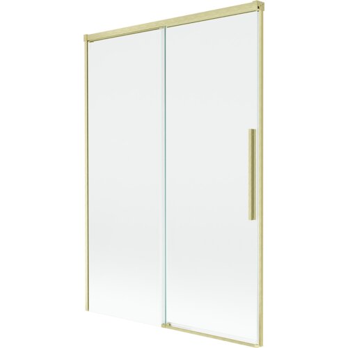 Mexen Rox parawan nawannowy 2-skrzydłowy rozsuwany 120 x 150 cm, transparent, złoty szczotkowany - 8C9-120-001-55-00