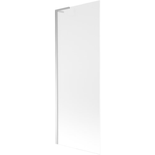 Na zdjęciu znajduje się jednoskrzydłowy parawan nawannowy o wymiarach 70 x 150 cm, wykonany z matowego szkła z chromowanymi elementami. Produkt ma prosty, nowoczesny design.