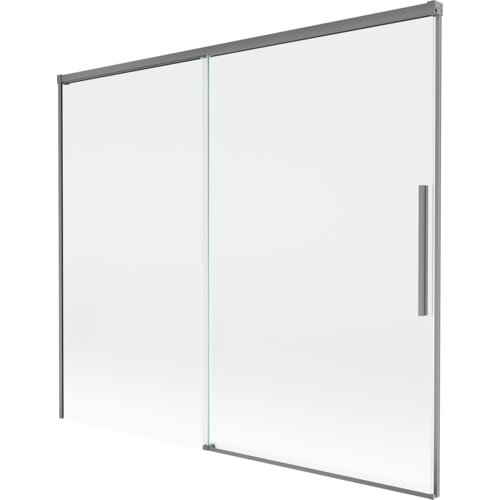 Mexen Rox parawan nawannowy 2-skrzydłowy rozsuwany 180 x 150 cm, transparent, gun metal - 8C9-180-001-95-00