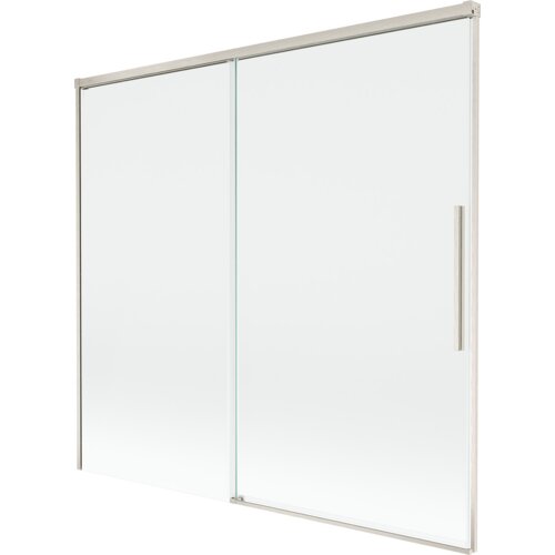 Mexen Rox parawan nawannowy 2-skrzydłowy rozsuwany 170 x 150 cm, transparent, nikiel szczotkowany - 8C9-170-001-97-00