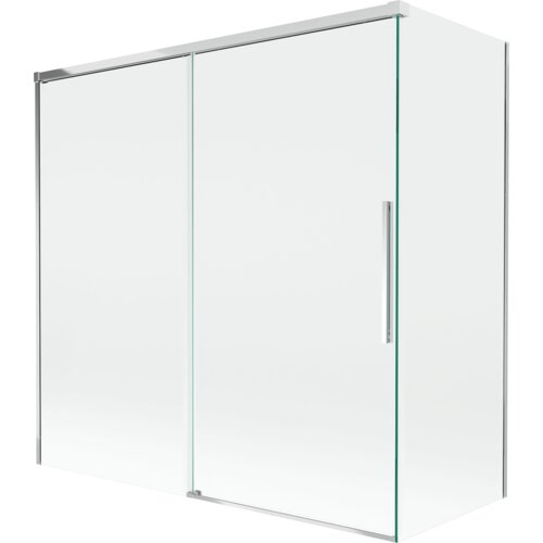 Mexen Rox parawan nawannowy 2-skrzydłowy rozsuwany 160 + 70 x 150 cm, transparent, chrom - 8C9-160-070-01-00