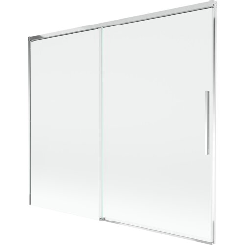 Mexen Rox parawan nawannowy 2-skrzydłowy rozsuwany 180 x 150 cm, transparent, chrom - 8C9-180-001-01-00