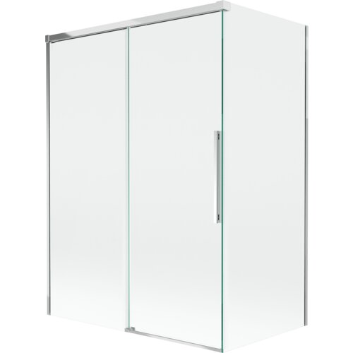 Mexen Rox parawan nawannowy 2-skrzydłowy rozsuwany 120 + 70 x 150 cm, transparent, chrom - 8C9-120-070-01-00