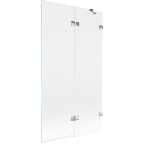 Mexen Lunar parawan nawannowy 2-skrzydłowy prawy 100 x 150 cm, transparent, chrom - 897-100-100-01-00-P