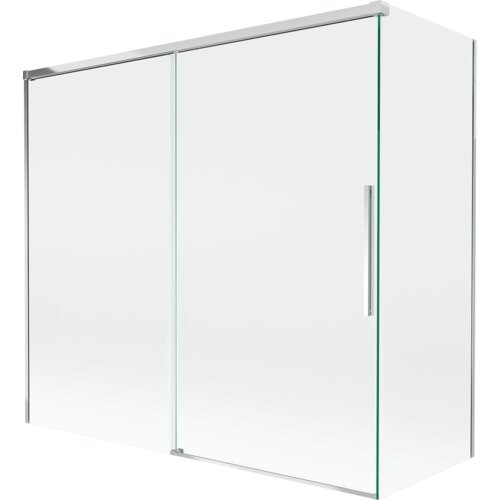 Mexen Rox parawan nawannowy 2-skrzydłowy rozsuwany 170 + 75 x 150 cm, transparent, chrom - 8C9-170-075-01-00