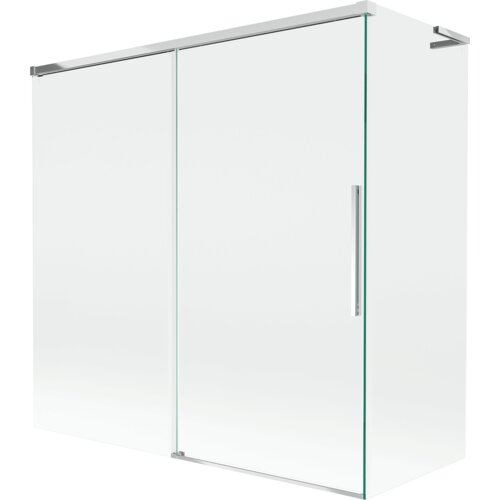 Mexen Rox L parawan nawannowy 2-skrzydłowy rozsuwany 160 + 80 x 150 cm, transparent, chrom - 8C9L-160-080-01-00