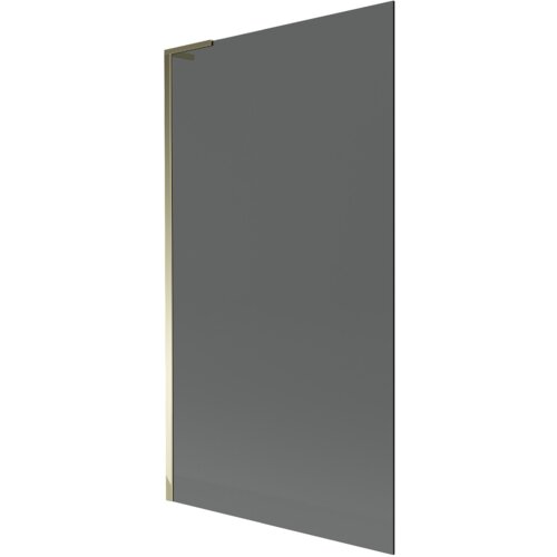 Na zdjęciu widoczny jest parawan nawannowy o prostokątnym kształcie, z grafitowym szkłem i złotą ramą. Produkt ma minimalistyczny design i gładką powierzchnię.
