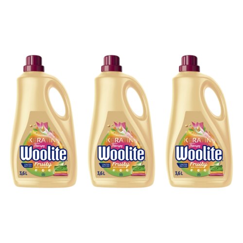 Płyn do prania WOOLITE Keratin Therapy Fruity 3 x 3600 ml do kolorowych tkanin z keratyną