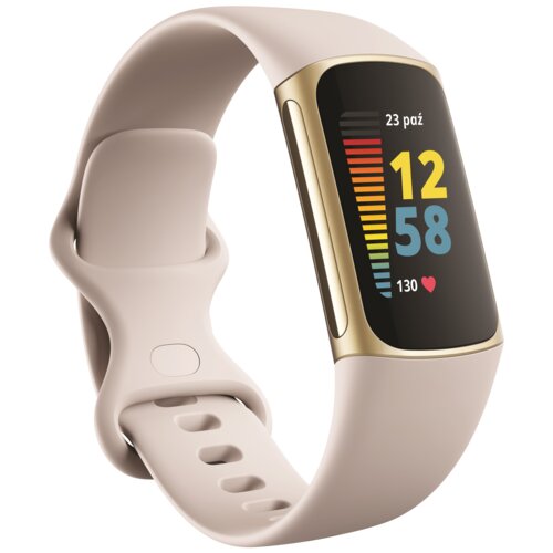 Smartband Google FITBIT Charge 5 GPS Biało-złoty
