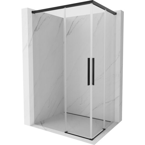 Mexen Rox Duo kabina prysznicowa rozsuwana 110 x 80 cm, transparent, czarna - 8C2D-110-080-70-00