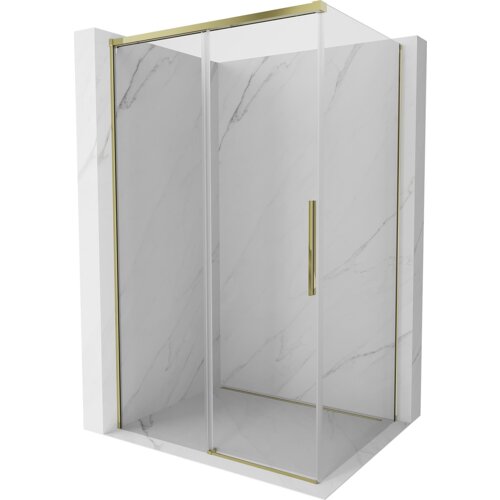 Mexen Rox kabina prysznicowa rozsuwana 140 x 110 cm, transparent, złota - 8C2-140-110-50-00