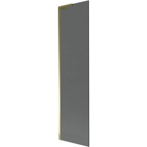 Przedstawiony jest parawan nawannowy o wymiarach 50 x 150 cm, w kolorze grafitowym z złotymi elementami. Produkt ma prostokątny kształt i jednolitą powierzchnię.