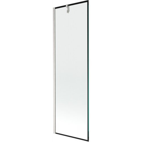 Przedstawiony jest prostokątny parawan nawannowy z przezroczystego szkła, z czarną ramką i niklowanym uchwytem. Produkt ma minimalistyczny design i jest oznaczony numerem 895-060-000-00-70-97.