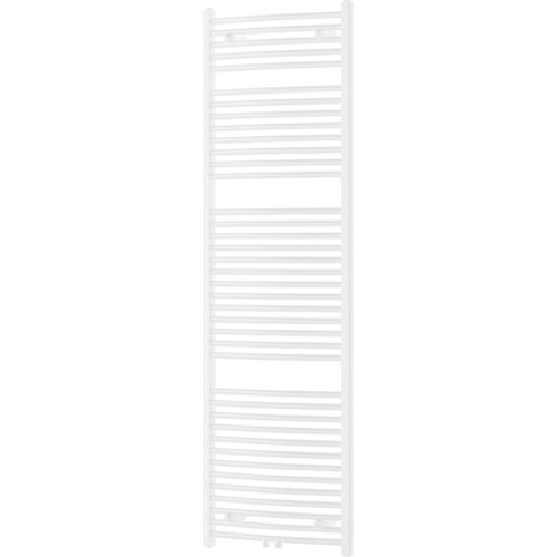 Biały grzejnik łazienkowy o wymiarach 1800 x 600 mm z poziomymi rurkami i prostokątnymi pionowymi ramami. Produkt ma moc 958 W i jest oznaczony jako "Mexen Ares".