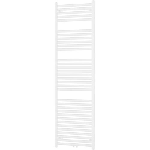Biały grzejnik łazienkowy o wymiarach 1800 x 600 mm z poziomymi rurkami. Produkt ma moc 1000 W i jest oznaczony jako "W104-1800-600-00-20".
